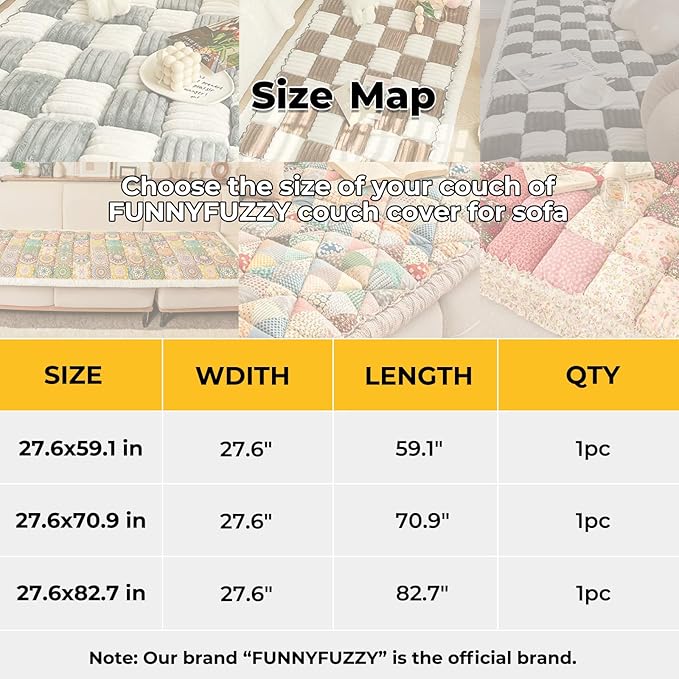 FUNNY FUZZY Pet Couch Covers for Sofa, Couch Covers for Dogs Washable Dog Couch Cover Protector Furniture Sofa Covers for Dog Handmade Pure Cotton Pet Bed Mat (Bohemia, 27.6"×59.1")