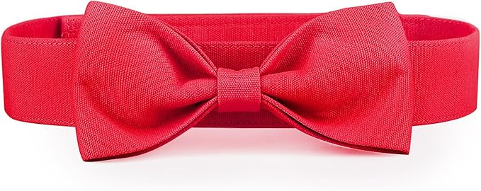 Segarty Dog Bowties for Extra Large Dogs, Adjustable Red Bowtie Collar, Durable Dog Neck Tie Tuxedo Comfortable Cotton Pets Bow Grooming Accessories for Formal Wedding Holiday Birthday Valentines Gift