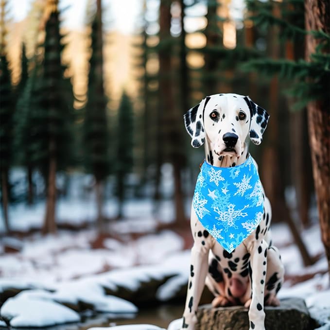 30 Pack Winter Dog Bandanas Bulk for Large Dogs Breed 33 Inch XL Dog Bandanas Adjustable Snow Scarves Grooming L
