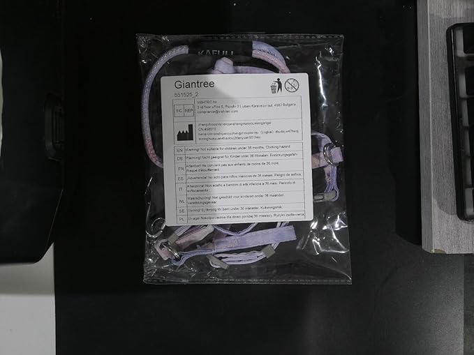 Giantree Cat Harness with Leash and Collar Set, Adjustable H-Shaped Kitten Harness Escape Proof Harness Glow in The Dark for Kitty Outdoor Walking (Gradient Purple)