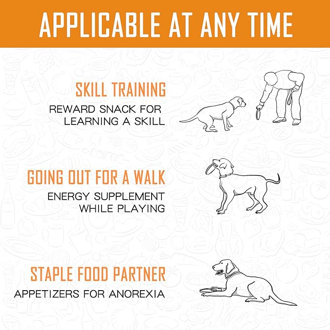 Dog Treats Apple Slice Chicken Wrapped, Training Treats w/Taurine for Small Medium Large Dogs, 12.5 oz