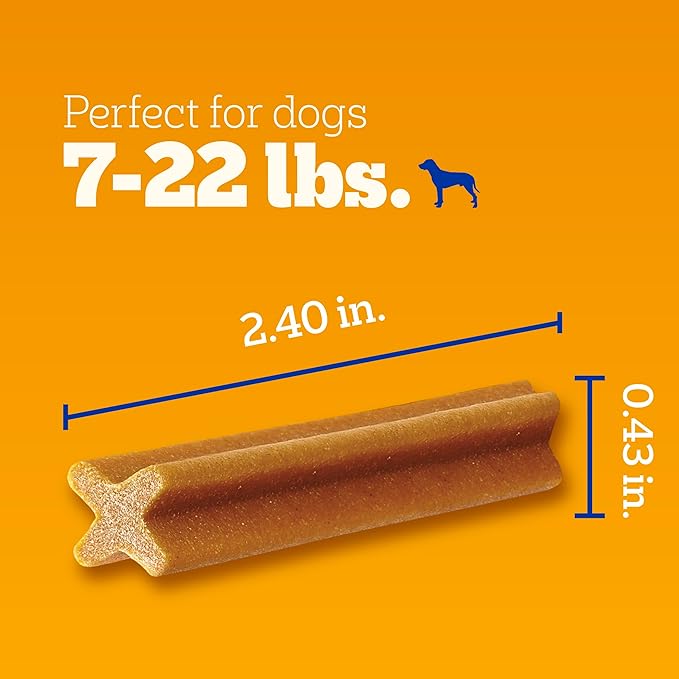 Pedigree Dentastix Small and Toy Breed Dog Treats, Original Flavor, 14 oz. Bag (58 Treats)