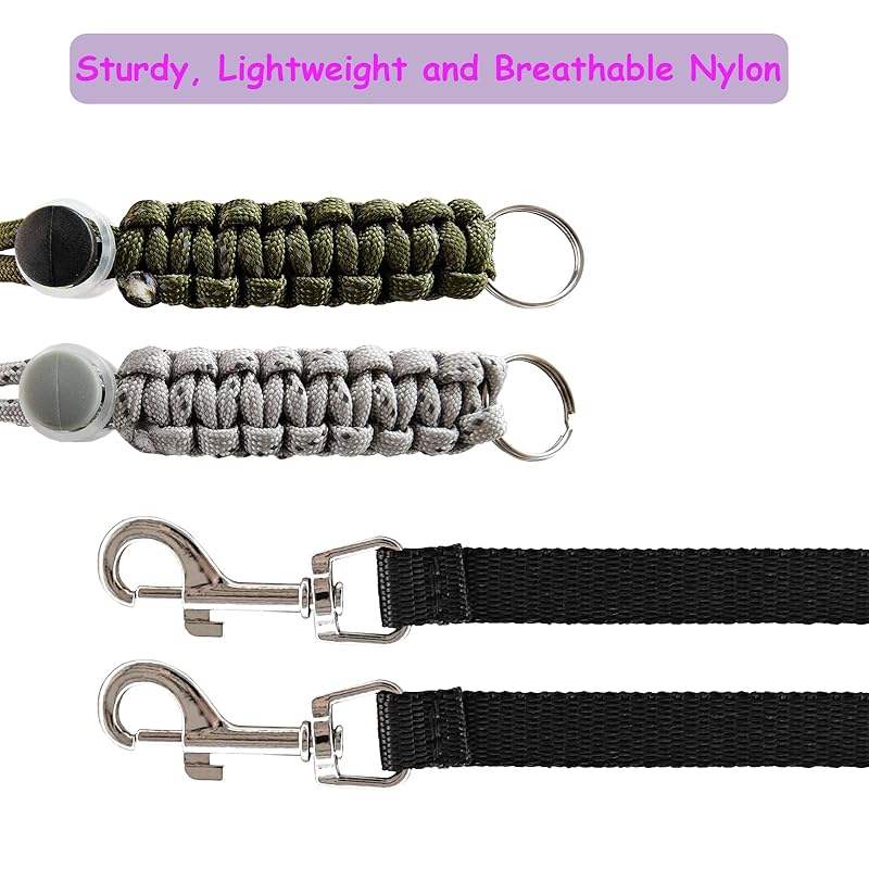 Handmade Figure 8 Harness and Leash for Rabbits/Bunnies/Ferrets/Bearded Dragons/Guinea Pigs/Rats/Chinchillas/Birds/Squirrels/Small Animals.Pack of 2