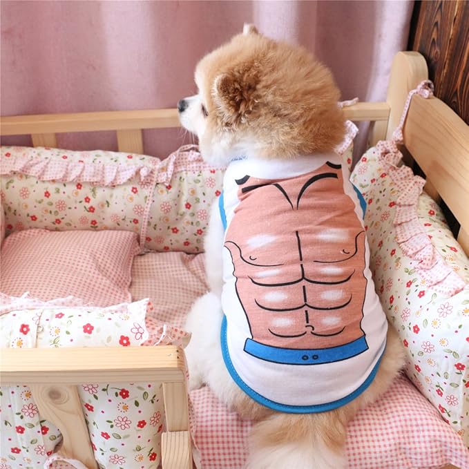 Small Dog Clothes for Boys Dogs Shirts Cat Shirts French Bulldog Clothes Cute Tiny Doggy Apparels Yorkie Costume