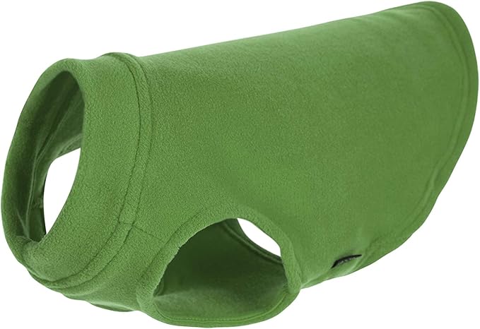 Gooby - Stretch Fleece Vest, Pullover Fleece Vest Jacket Sweater for Dogs, Grass Green, Medium