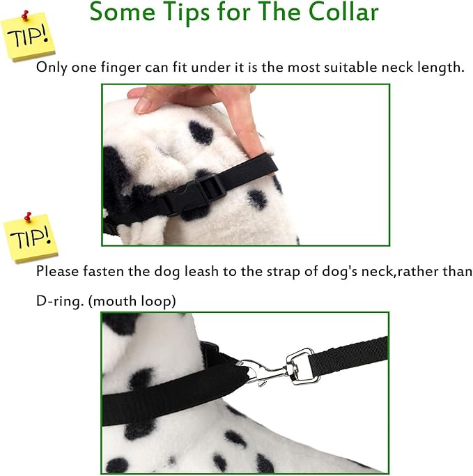 Dog Head Collar, Head Collar with Fabric Padded, Adjustable Training Tool Stop Dog's Pulling (M, Black)