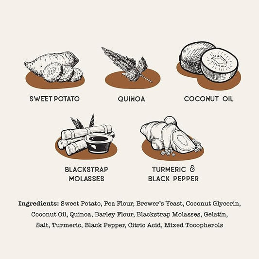 Sweet Potato & Quinoa Superfood Sticks for Dogs | Premium Training Treats | with Turmeric for Joint Health | Made with Real Sweet Potato & Quinoa | Made in USA | 10 Ounces