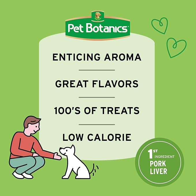 Pet Botanics 4 oz. Pouch Training Reward Mini Soft & Chewy, Duck and Bacon Flavor, with 200 Treats Per Bag, The Choice of Top Trainers
