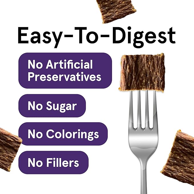 Real Meat Dog Treats - Two 12oz Bag of Bite-Sized Air-Dried Lamb & Liver Jerky for Dogs - Grain-Free Jerky Pet Treats Made up of 95% Free-Range, Grass Fed Lamb - All-Natural Treats