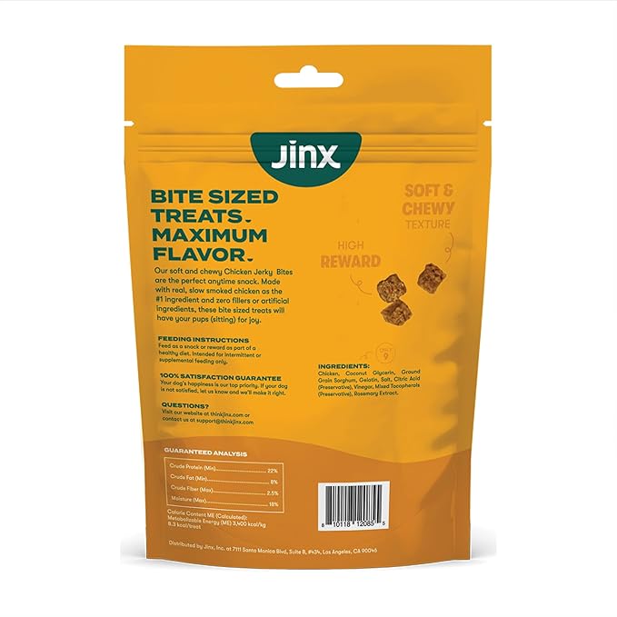 Jinx Chicken Bites Jerky Dog Treats, 15-oz Bag