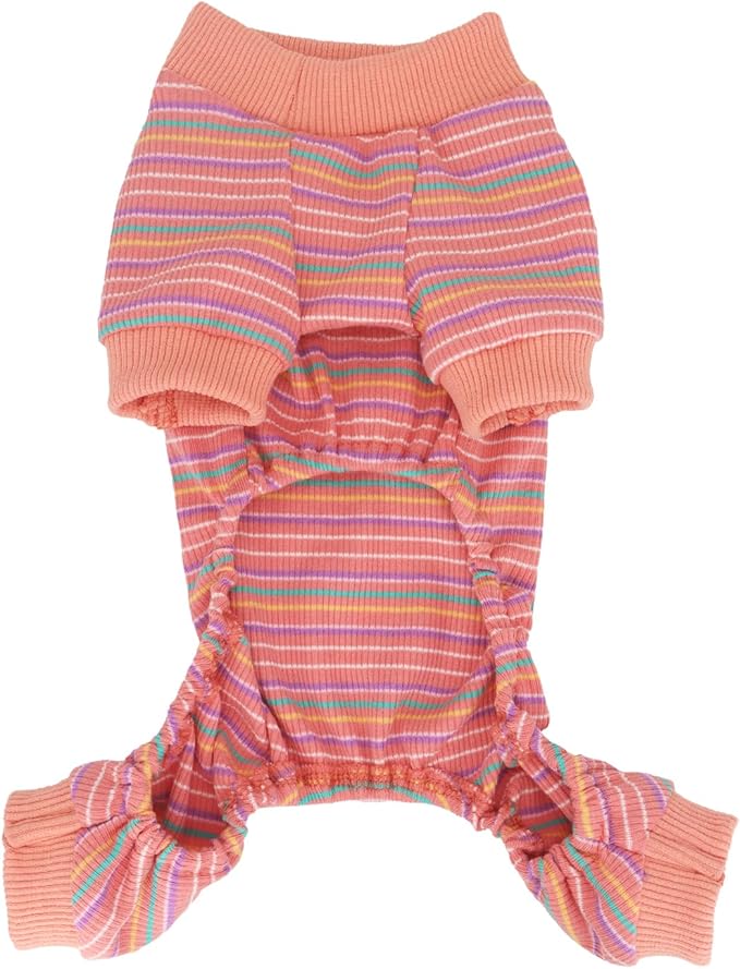 LOPHIPETS Dog Pajama Onesie for Small Chihuahua Yorkie Poodle Clothes Apparel-Pink/M