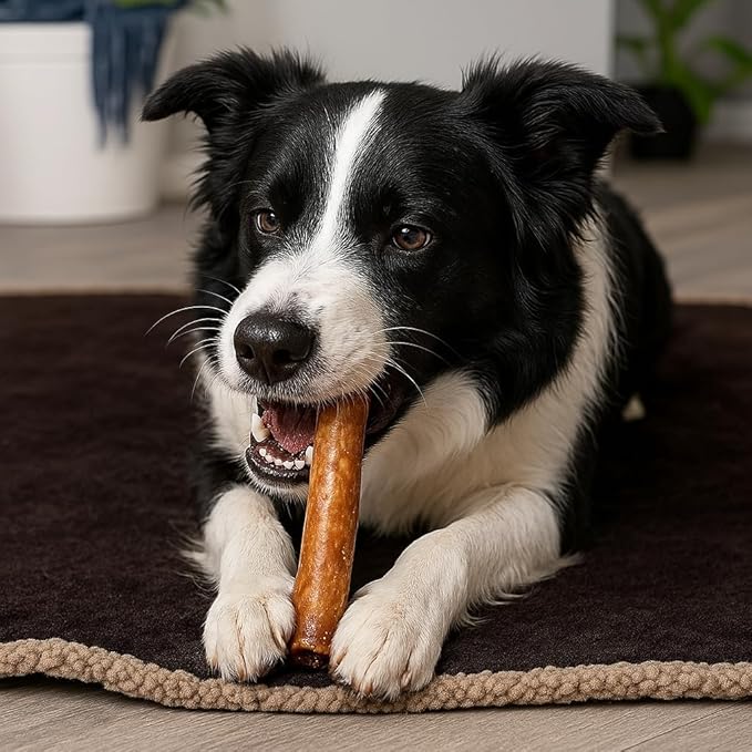 Pet Factory 100% Made in USA Beefhide 8" Rolls Dog Chew Treats - Beef & Chicken Flavor, 10 Count/1 Pack