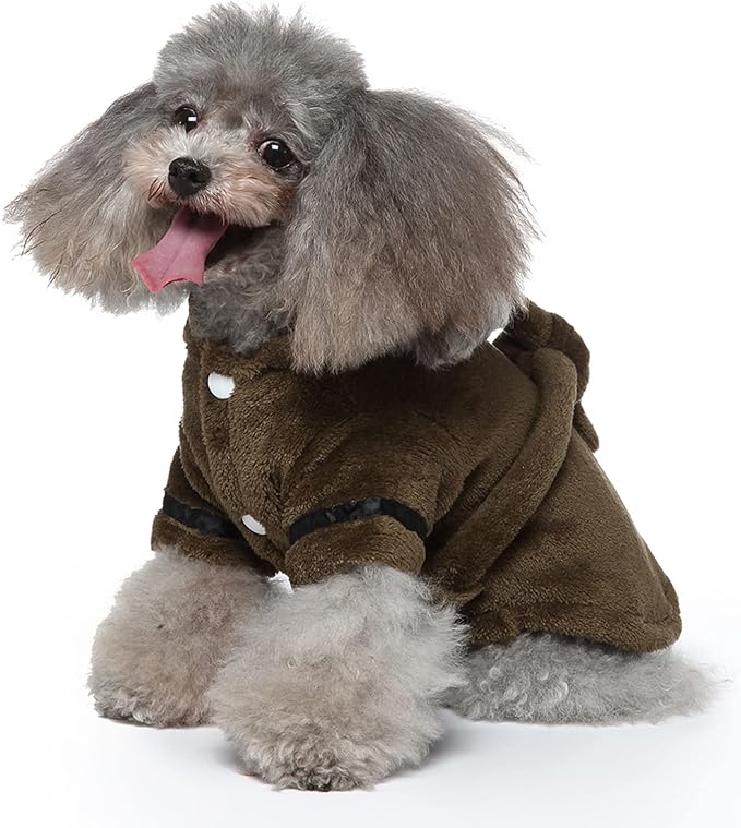 Petyoung Pet Bathrobe Dog Pajama Thickened Hooded Bathrobe Quick Drying and Super Absorbent Dog Bath Towel Soft Pet Nightwear for Puppy Small Dogs Cats