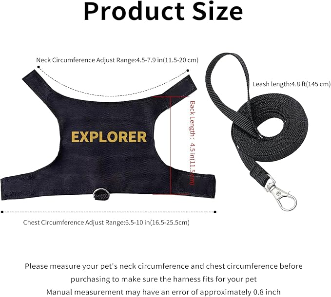 Bearded Dragon Harness and Leash Set,Bearded Dragon Clothes Escape Proof Lizard Reptile Small Animal Adjustable Harness and Leash Rope for Walking Outdoor