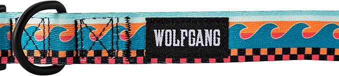 Wolfgang Heavy Duty, Adjustable Dog Collar with Quick Release Nylon Buckle for Walking & Training, BuenaOnda Print, Small