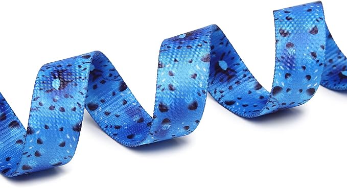 Adjustable Dog Collar with Patterns, Ultra Comfy Soft Nylon Breathable Pet Collar for Small Medium Large Dogs (S, Blue Ocean)