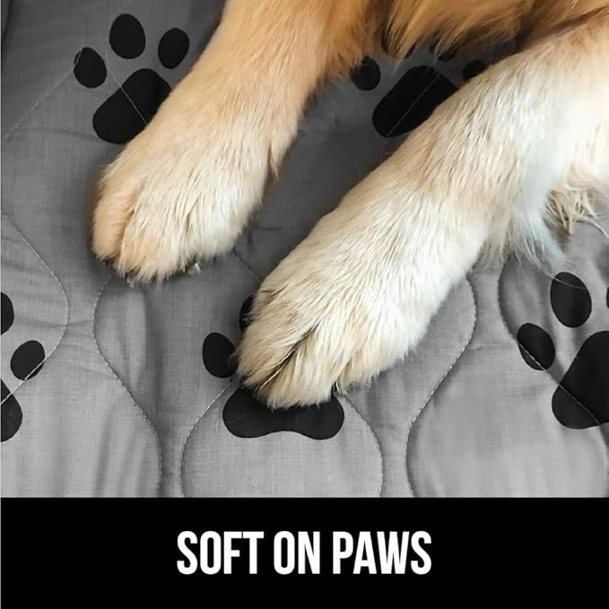 GORILLA GRIP Washable Puppy Pads, 46x28 Pack of 2, Slip Resistant Dog Crate Mat, Waterproof Cloth Pee Pad for Training Puppies in Playpen, Reusable Pet Incontinence Blanket, Protects Sofa, Furniture