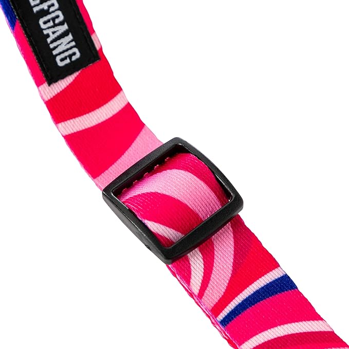Wolfgang Heavy Duty Martingale Dog Collar with Quick Release Nylon Buckle for Walking & Training, MarbleSwirl Print, Large