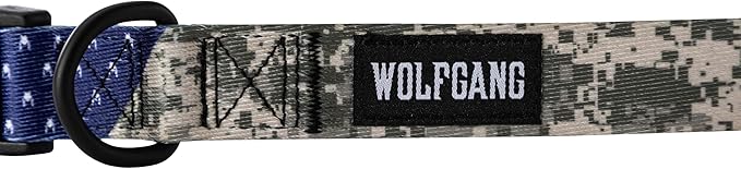 Wolfgang Heavy Duty, Adjustable Dog Collar with Quick Release Nylon Buckle for Walking & Training, DigitalDog Print, Small