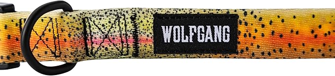 Wolfgang Heavy Duty, Adjustable Dog Collar with Quick Release Nylon Buckle for Walking & Training, CutBow Print, Small