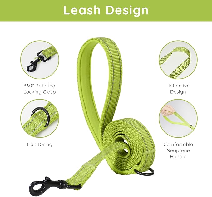 BELLA & PAL Puppy Harness with Leash Set, Dog Harness for Small Dogs No Pull, Dog Leash for Small Dogs, Step in Harness for Extra Small Dogs, Avocado Green Harness, L