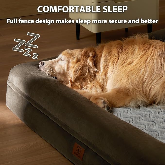 WNPETHOME Washable Dog Beds Large Sized Dog, XXXXL Pet Couch, Orthopedic Pet Sofa Bed with Removable & Waterproof Cover