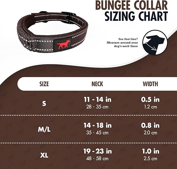 Tuff Pupper Heavy Duty Dog Collar with Handle | Ballistic Nylon Heavy Duty Collar | Padded Reflective Dog Collar with Adjustable Stainless Steel Hardware | Convenient Sizing for All Breeds