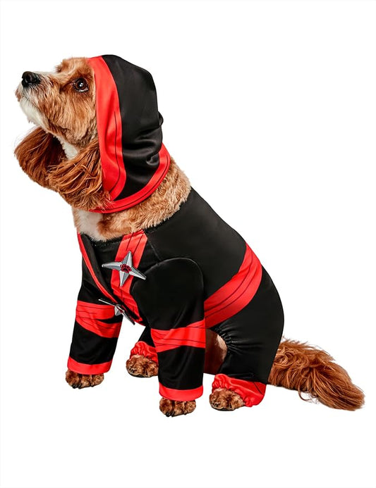 Rubies Ninja Fun and Cute Pet Costume Jumpsuit and Hood for Themed Parties and Halloween, Small