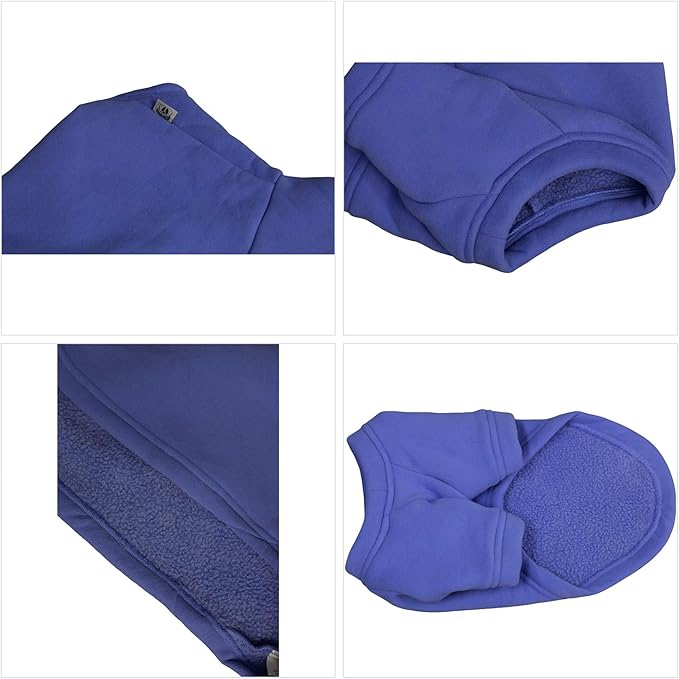 Lovelonglong Sweatshirt Cold Weather Pullover Autumn and Winter T-Shirts for Small Medium Large Size Dogs Violet 3XL