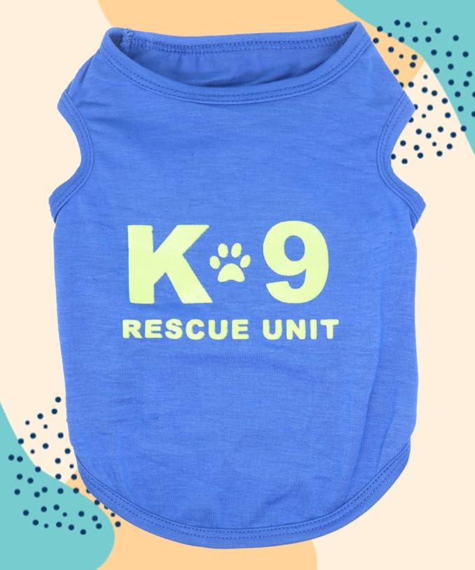 6 Packs Boy Dog Shirts for Small Dogs Boys Clothes Puppy T-Shirt Summer Vest for Dog Boys Tshirts Chihuahua Boy T Shirt Yorkie Clothing, Small