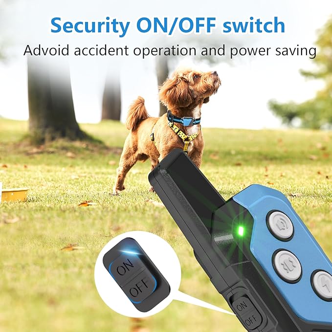 Shock Collar for Dogs, Dog Training Collar with Remote Control for 2 Dogs, 3 Training Modes with Beep, Vibration and Satic, Waterproof, Rechargeable E Collar for Large Medium Small