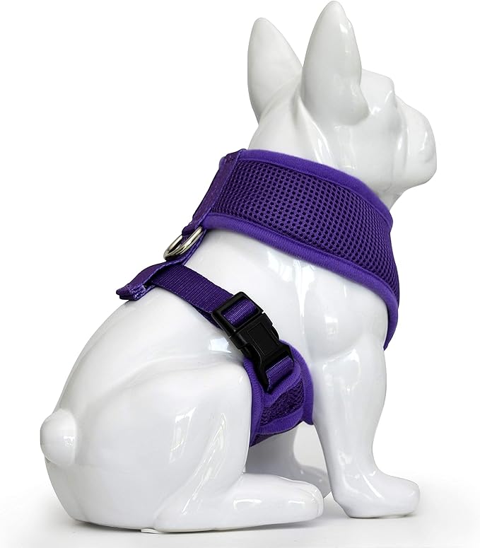 Classic Dog Harness Innovative Mesh No Pull No Choke Design Soft Double Padded Breathable Vest for Eco-Friendly Easy Control Walking For Large Puppies Full size breeds & Extra Large Dogs (XXL, Purple)