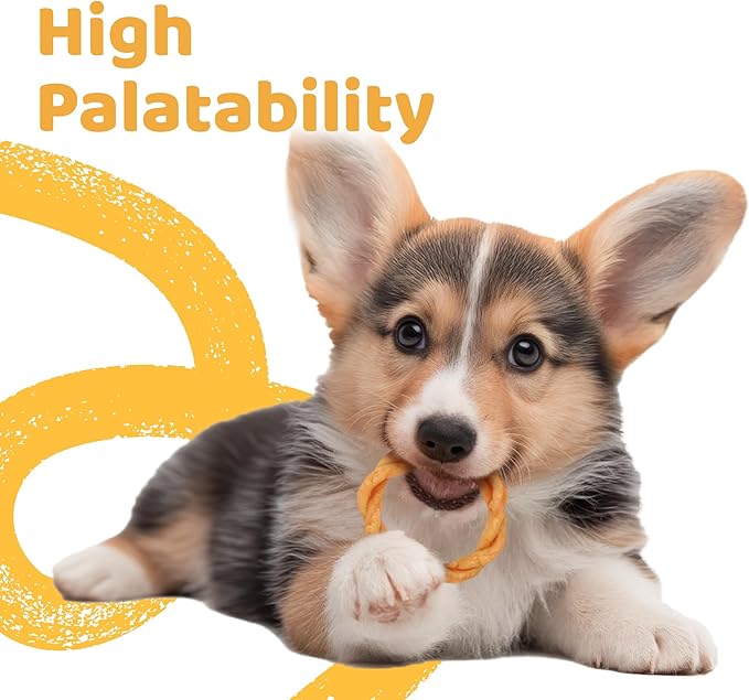 Turkey Dog Treats, All Natural Human Grade Dog Treat, Suitable for Training chew, US Sourced Raw Material, Hypoallergenic, Rawhide Alternative, Ring (Sweet Potato)