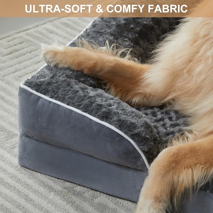 WNPETHOME Waterproof Extra Large Dog Bed with Sides, Orthopedic XLarge Dog Couch Bed with Washable Removable Cover, Non-Slip Foam for Sleeping