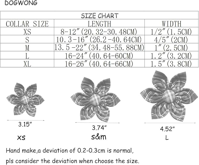 DOGWONG Fall Dog Collar with Bowtie - Fall Thanksgiving Dog Collar Soft Cotton Autumn Dogs Necklace - Halloween Puppy Necklace for Small Medium Large Dogs