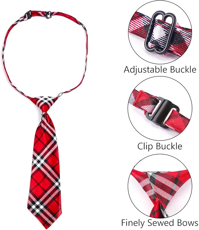 Segarty Dog Ties, 30 PCS Dog Neck Ties Assorted Adjustable Neckties for Medium Large Pets, Bulk Pet Bow Collar Grooming Accessories for Holiday Birthday Costumes