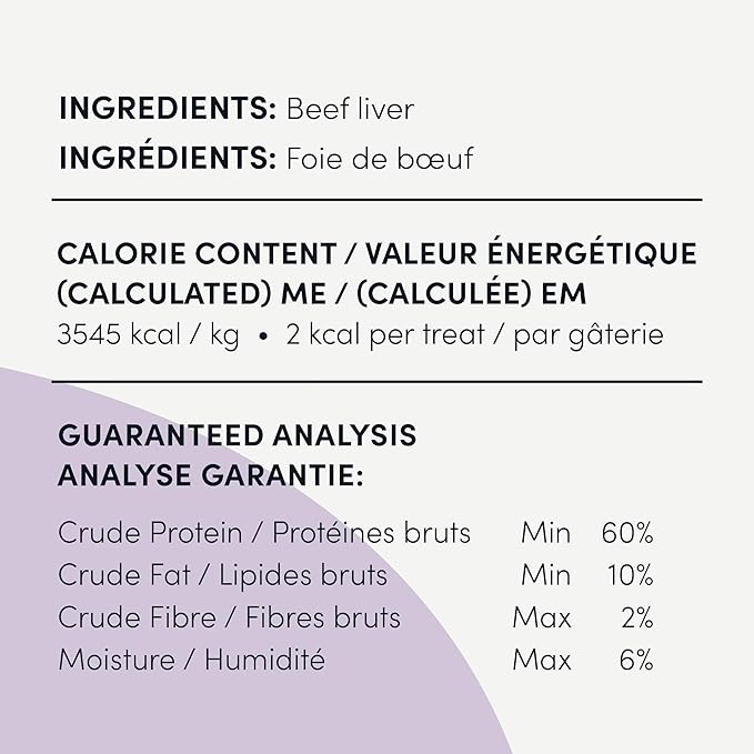 Crumps' Naturals Beef Liver Bites For Pets, 2.3-Ounce