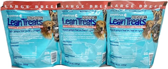 Lean Treats Nutritional Rewards for Large Dogs (3 Pack), 10 oz/Large