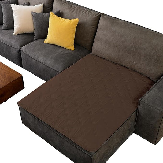 fuguitex Waterproof Dog Blanket Reversible for Small Dogs Resistant Leakproof Washable Couch Cushion Bed Protector Cover for Indoor Furniture Pet Friendly(40"*50",Brown+Chocolate
