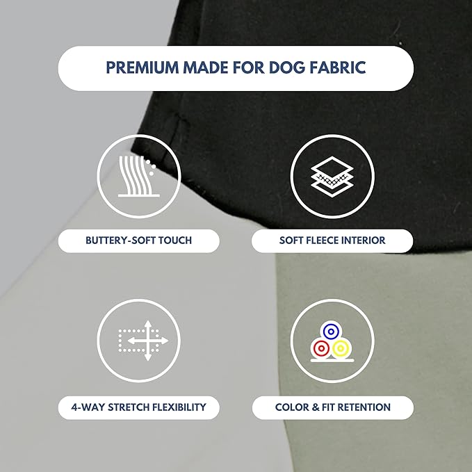 Spark Paws Dog Hoodie - Premium Quality, Buttery Soft, Superior Comfort and Fit, Calming Fleece Interior, Suitable for All Breeds - Olive Cream - S