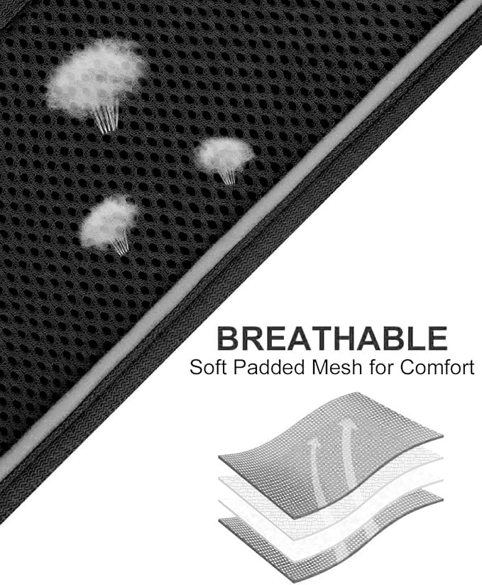 Joytale Small Dog Harness, Breathable Mesh Step-in Vest, Reflective Soft Padded Harnesses for Puppies and Extra Small Dogs, Black, XS