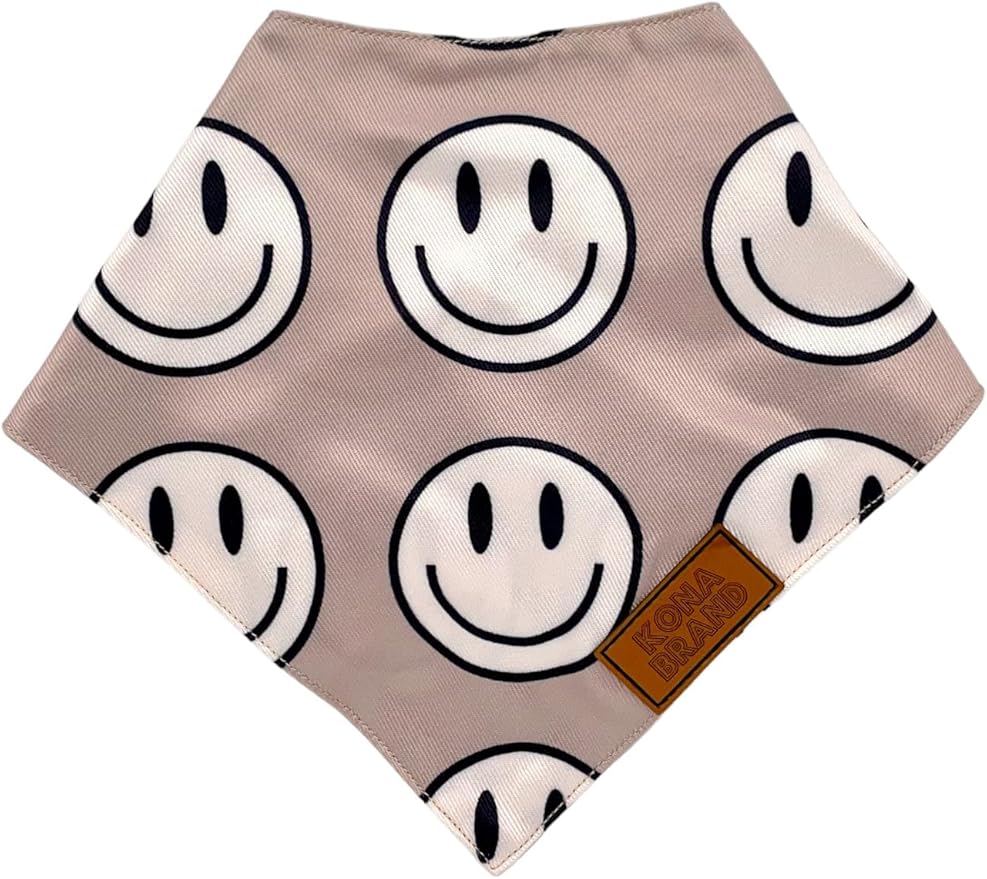 KonaBrandCo- Premium Handmade Dog Bandana | Dual Layered Silky Durable Polyester Fabric | Adjustable Fit Custom Shape- Won't Roll (Large, MURPHY)