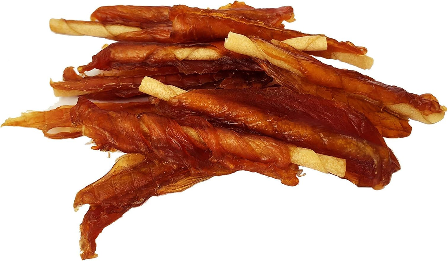 Rena's Recipe Chicken Fillet Sticks (8 Count) Rawhide Free Chicken Fillet Wrapped Chews with Glucosamine for Joint Health