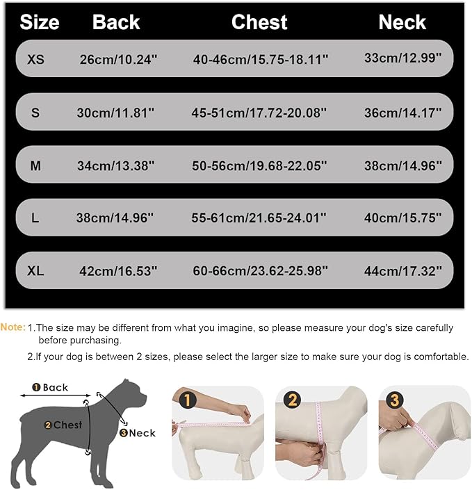 Warm Winter Coat, Waterproof Windproof Jacket, Reflective Adjustable Black Pet Vest with Harness, Thick Polar Fleece Lining Cozy Apparel for Small Medium Dogs & Cats