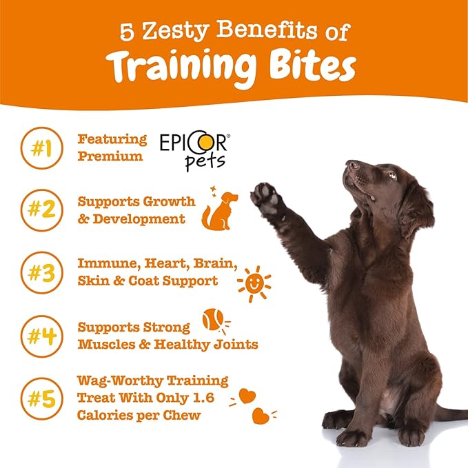 Zesty Paws Training Treats for Dogs & Puppies - Healthy Dog Treats for Hip, Joint & Muscle Health - Puppy Training Treats - for All Breeds and Ages - Dog Treats for Training - PB Flavor - 12oz