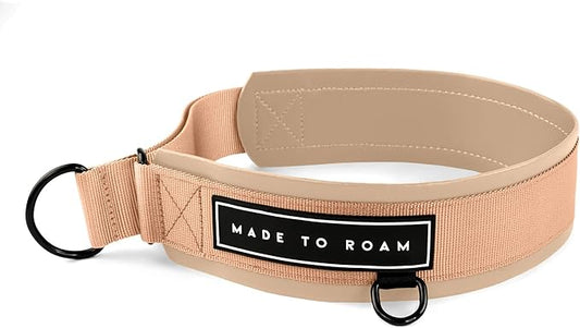 MADE TO ROAM Premium Everyday Dog Collar - Martingale Style No Pull Vegan Leather Collar, Heavy Duty and Lightweight for Small, Medium, Large Dogs (Carolina Blooms, Size 2)