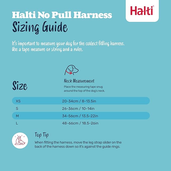 HALTI No Pull Harness - to Stop Your Dog Pulling on The Leash. Adjustable, Lightweight and Easy to Use. Reflective Dog Training Harness for Small Dogs (Size S, Desert Sand)