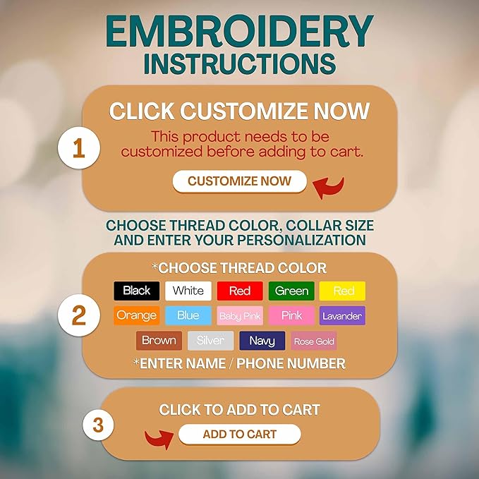 Personalized Dog Collars, Pet Collar with Name and Phone Number, Customized Adjustable Quick Release Buckle for Small, Medium, and Large Dogs. Embroidered Soft Pet Name Tag - Yellow Spring