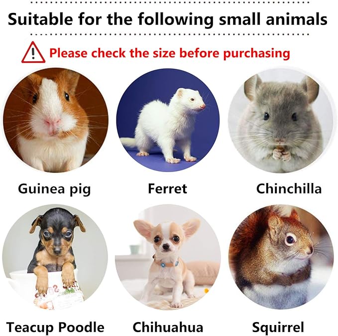 Rypet Ferret Harness and Leash - Soft Mesh Small Pet Harness with Safe Bell, No Pull Comfort Padded Vest for Guinea Pig, Hamster, Rats and Similar Small Animals