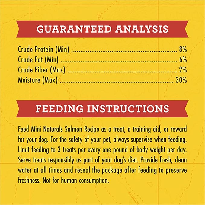Zuke's Mini Naturals Dog Training Treats, Salmon Recipe, Soft Mini Dog Treats with Vitamins & Minerals, Made for All Breed Sizes (Salmon, 16 Ounce (Pack of 2)